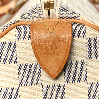 Louis Vuitton Damier Azur Keepall 50 7 of 11