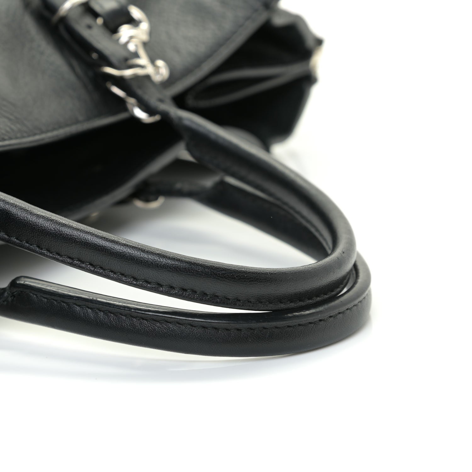 Balenciaga Veau Papier A6 Zip Around Tote Black 9 of 10