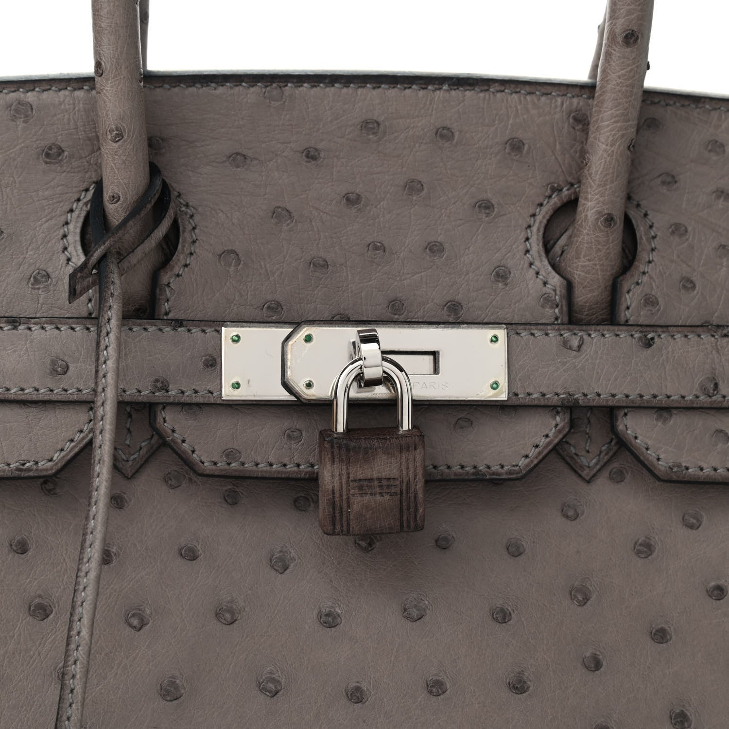 Hermes Ostrich Birkin 30 Gris Tourterelle 8 of 12