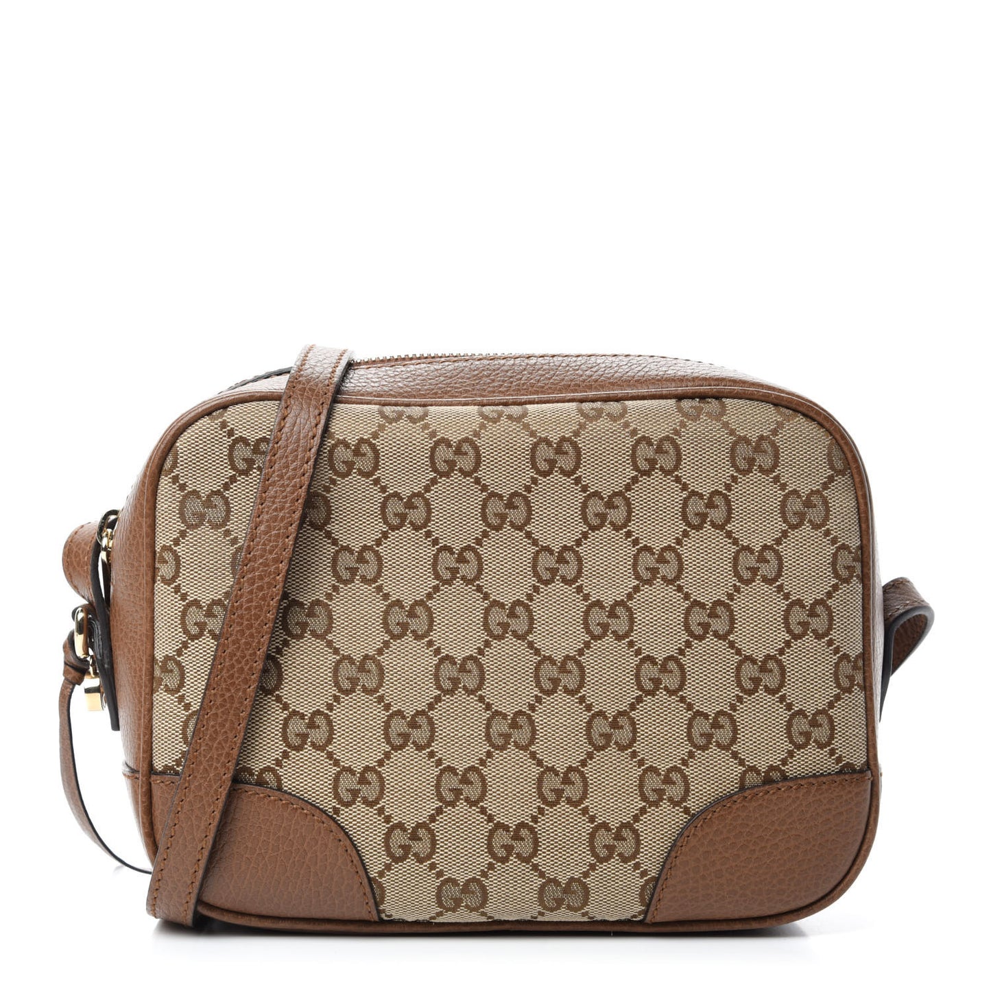 Monogram Mini Bree Messenger Bag Beige Tabacco