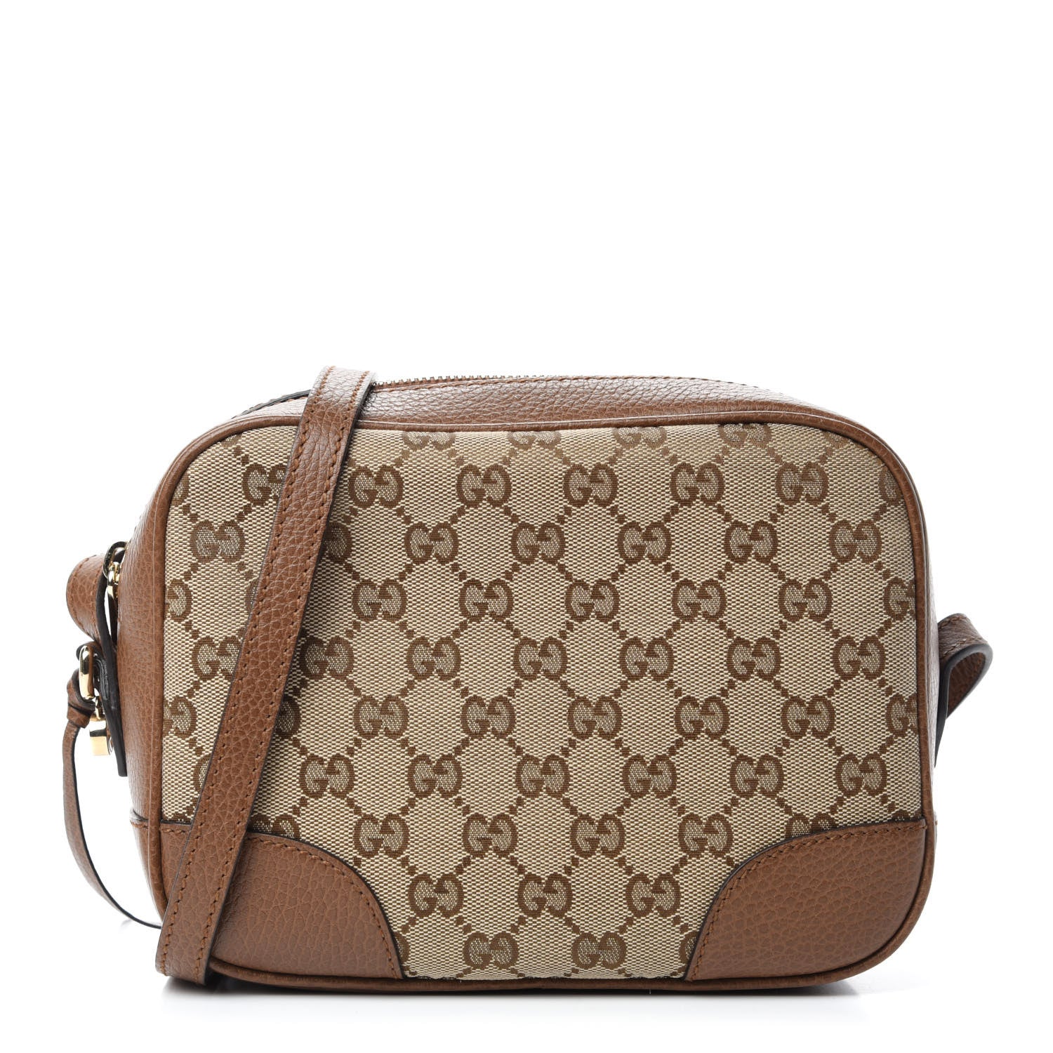 Gucci Monogram Mini Bree Messenger Bag Beige Tabacco 1 of 10