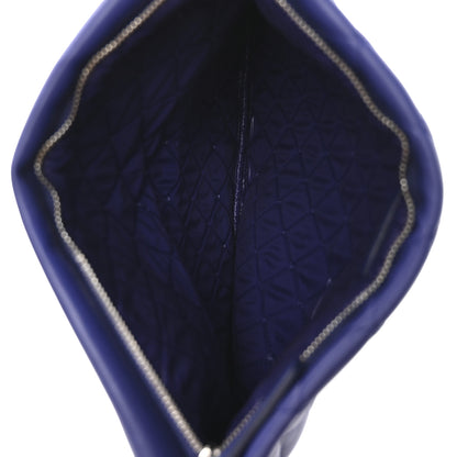 Chanel Lambskin Quilted CC Beauty Clutch Blue 5 of 8
