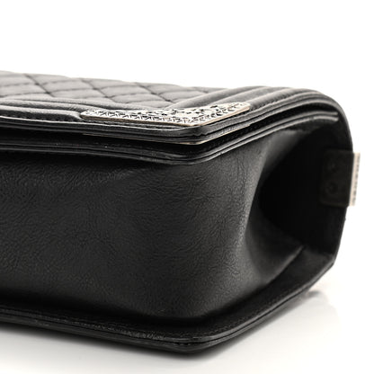 Chanel Calfskin Quilted Metal Embellished Paris Dallas Medium Boy Flap Black 9 of 10