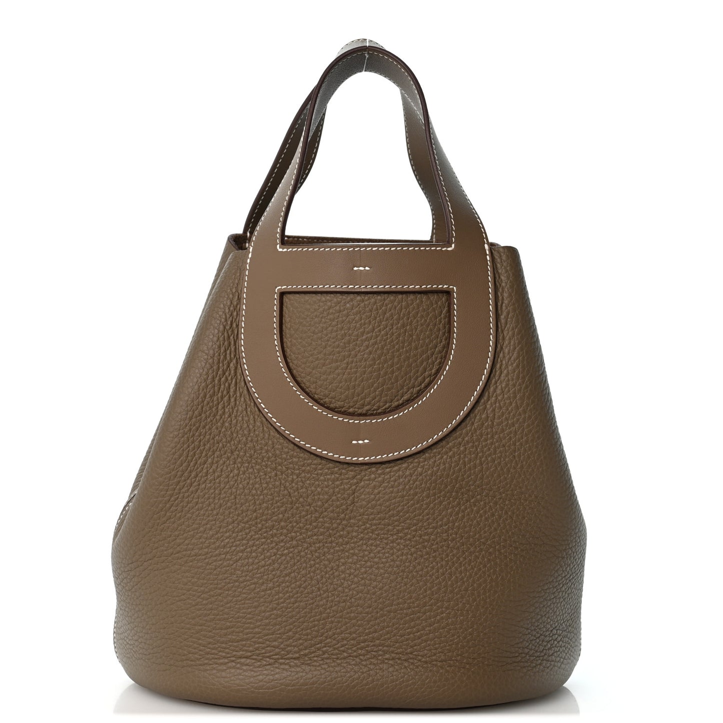 Taurillon Clemence Swift In-The-Loop 23 Bag Etoupe