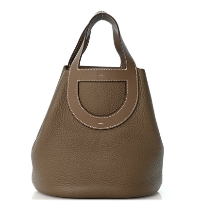 Hermes Taurillon Clemence Swift In-The-Loop 23 Bag Etoupe 1 of 12