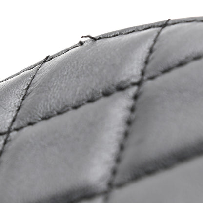Chanel Lambskin Quilted Round Clutch With Chain Black 10 of 10