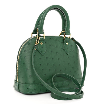 Louis Vuitton Ostrich Alma BB Menthe 3 of 9