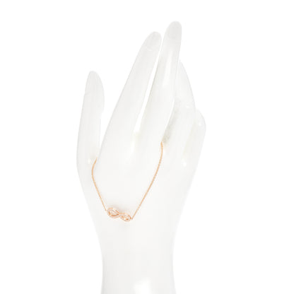 Tiffany 18K Rose Gold Diamond Infinity Bracelet 2 of 4
