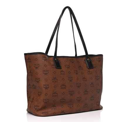 MCM Visetos Shopper Tote Brown 3 of 11
