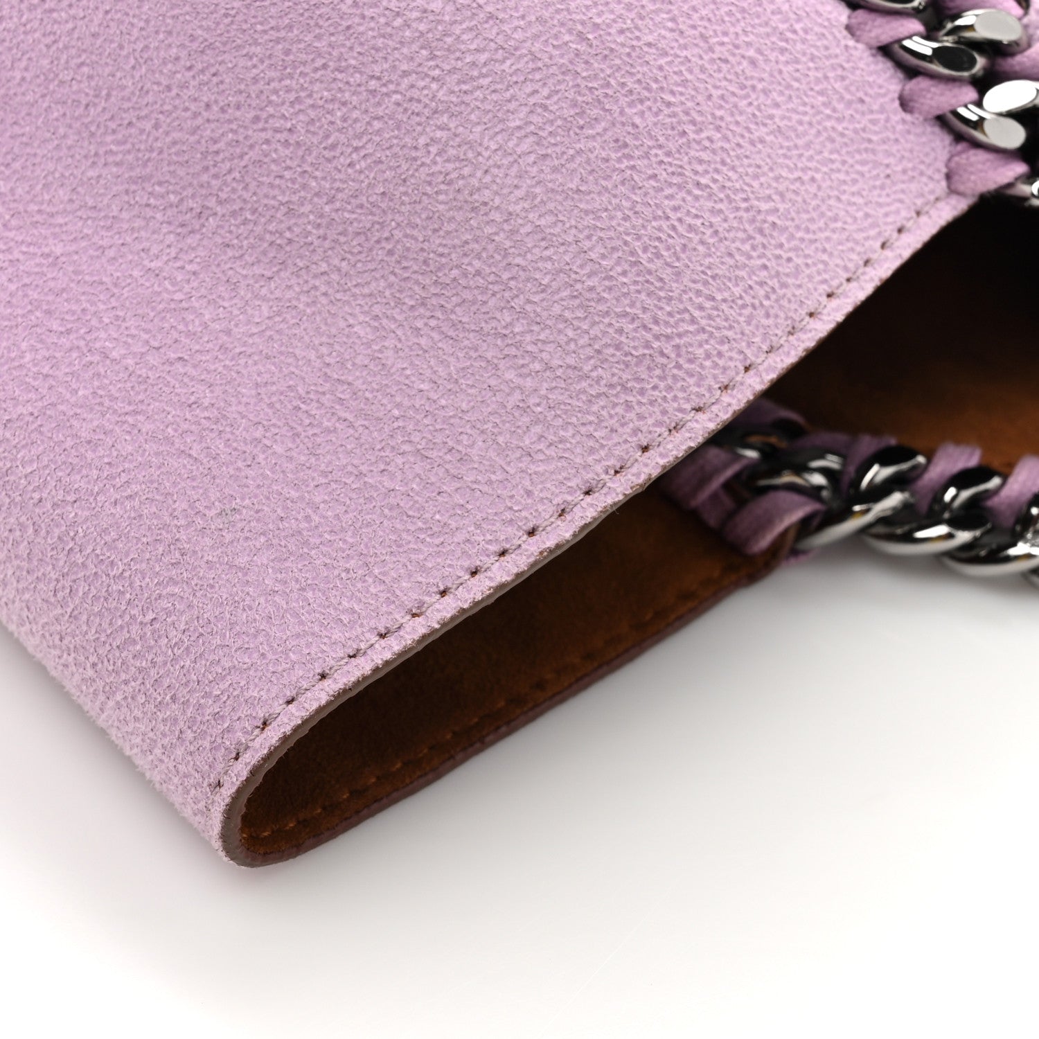 Stella McCartney Shaggy Deer Falabella Reversible Tote Lilac Brown 18 of 19