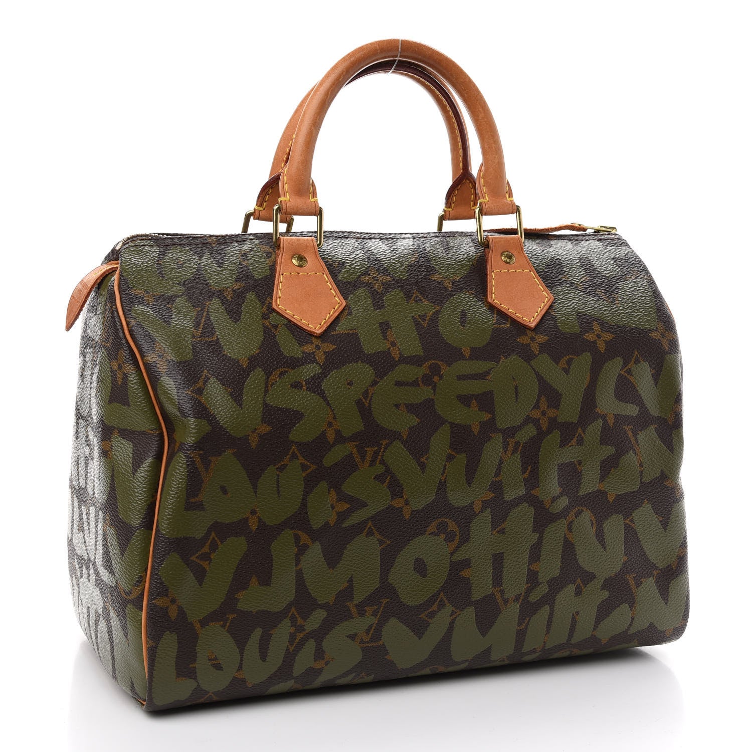 Louis Vuitton Monogram Graffiti Speedy 30 Kaki 3 of 9