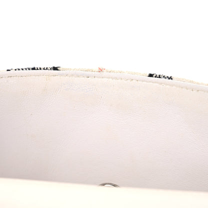 Chanel Tweed Quilted Mini Rectangular Flap Black White Pink 19 of 19