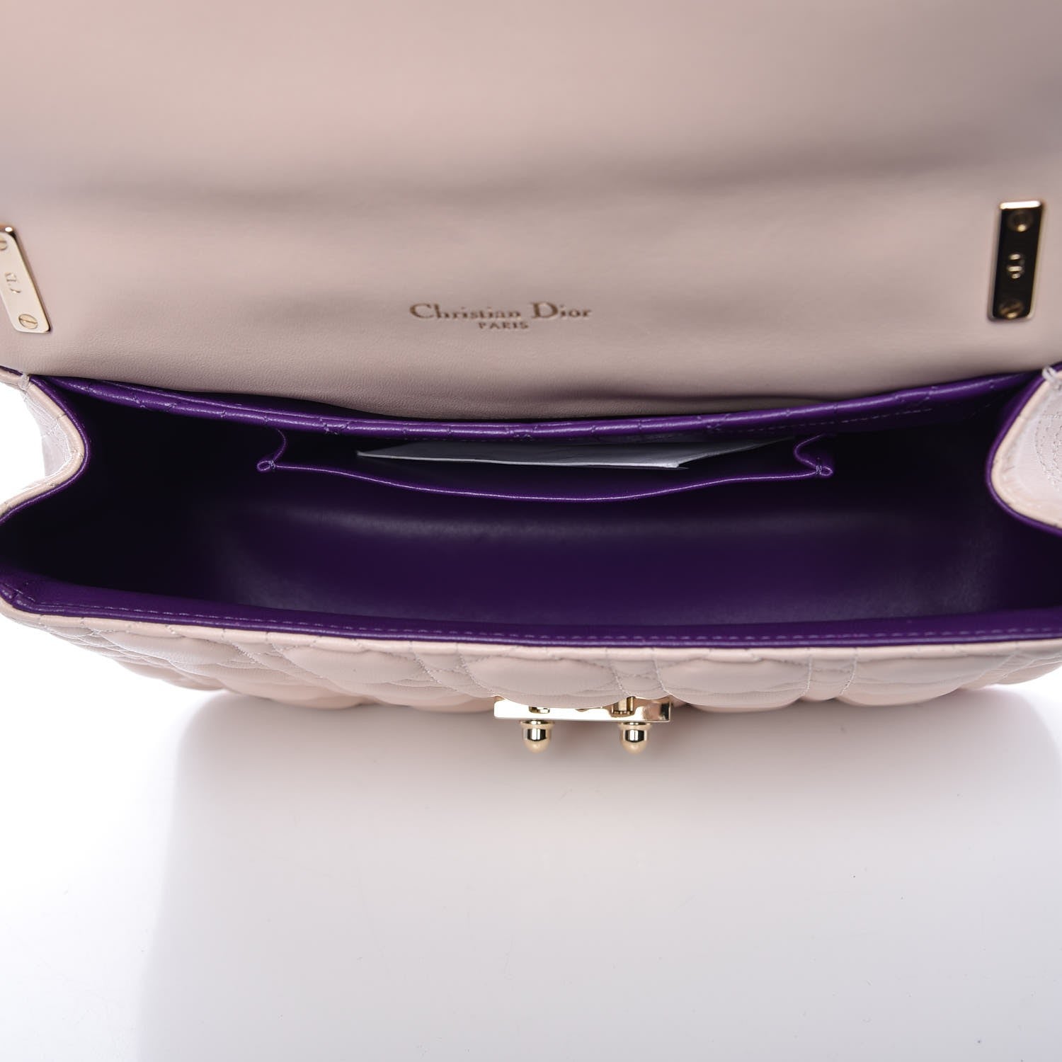 Christian Dior Lambskin Cannage Large Miss Dior Flap Rose Poudre 5 of 8