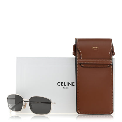 Celine Metal Rhinestone Sunglasses CL40285U Silver 8 of 8