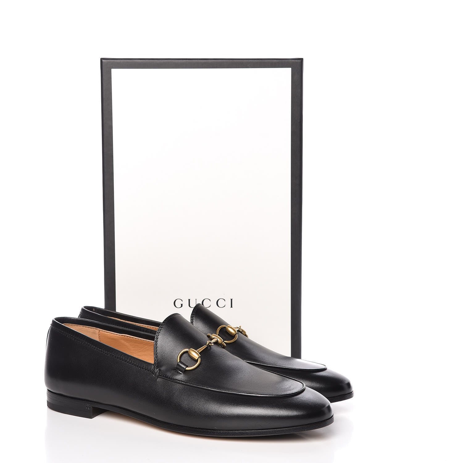 Gucci Calfskin Womens Jordaan Loafers 39 Black 10 of 10