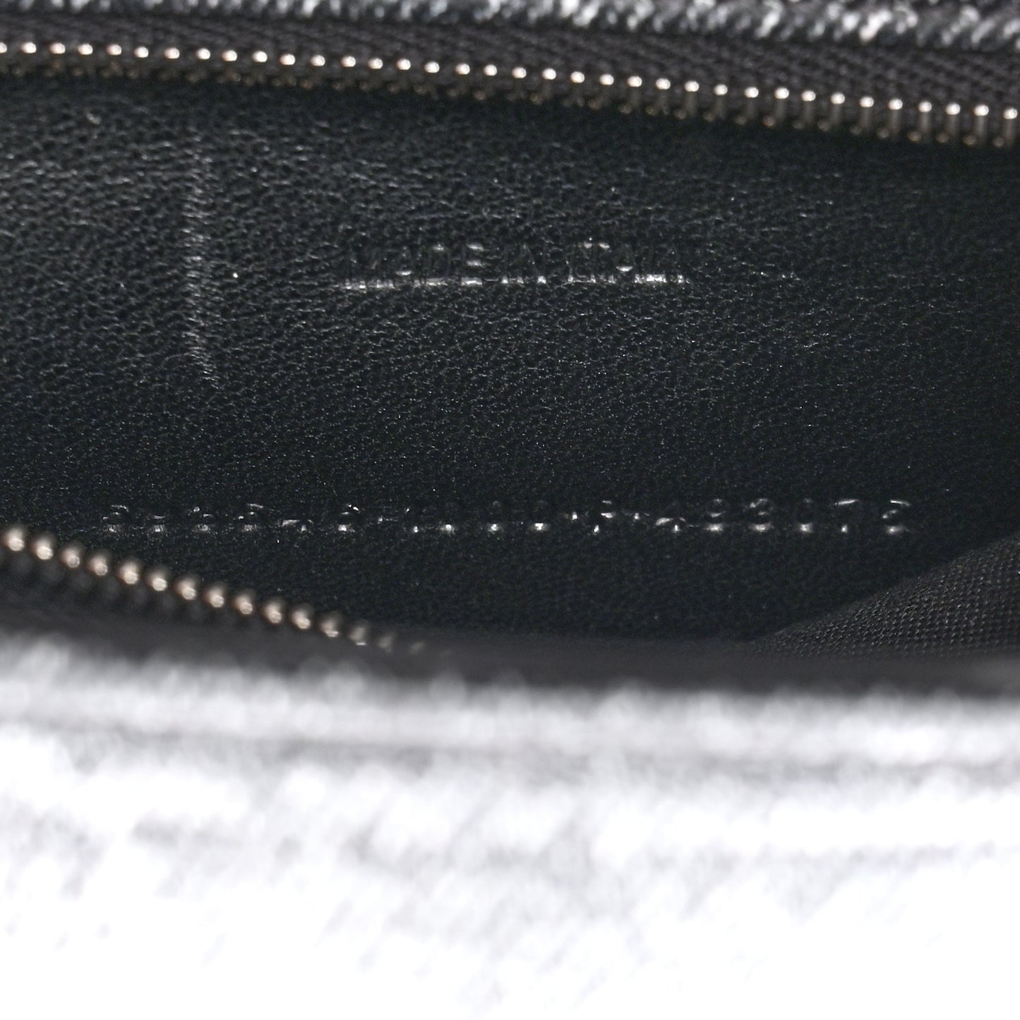 Nappa Denim Printed Small Hourglass Top Handle Bag Black