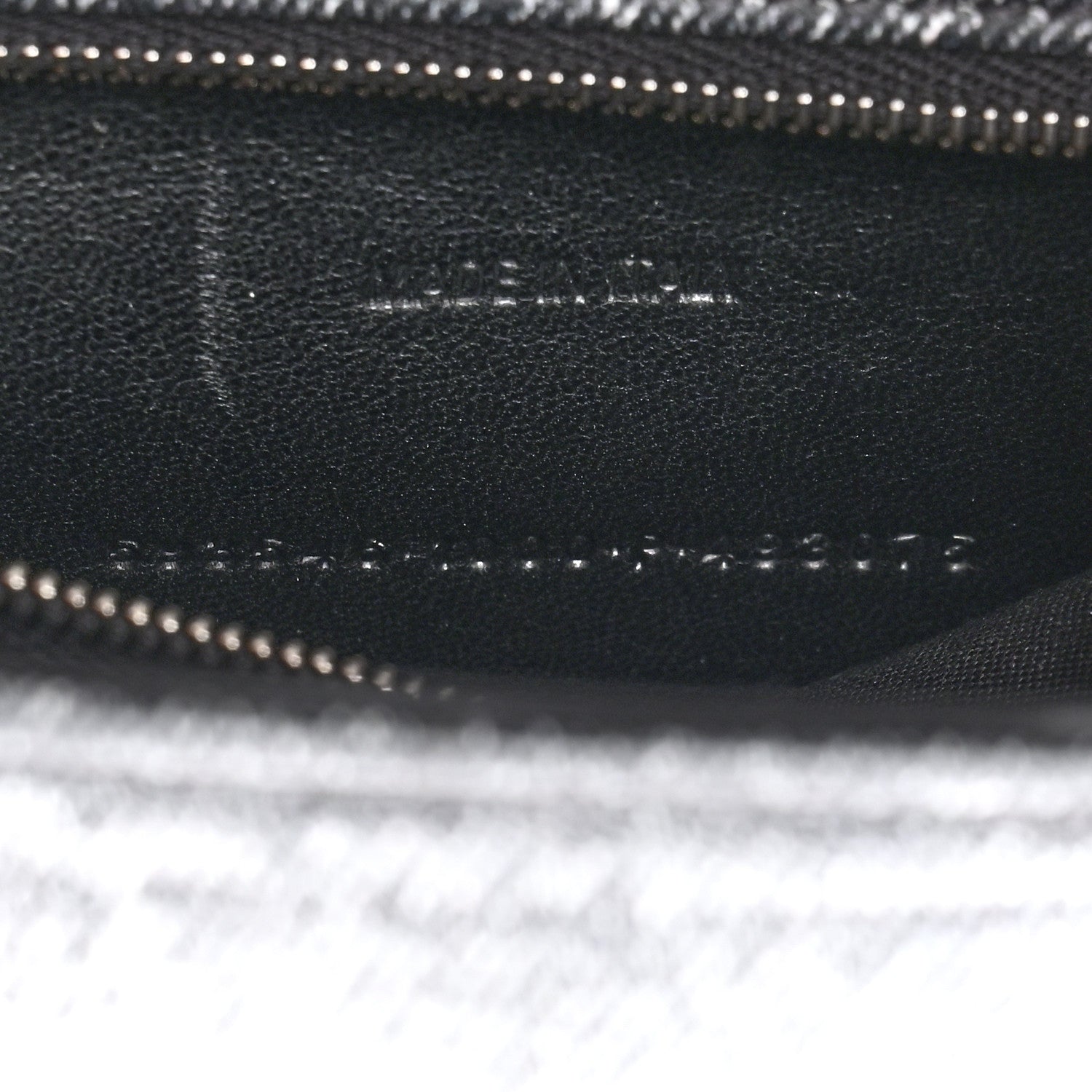 Balenciaga Nappa Denim Printed Small Hourglass Top Handle Bag Black 8 of 11