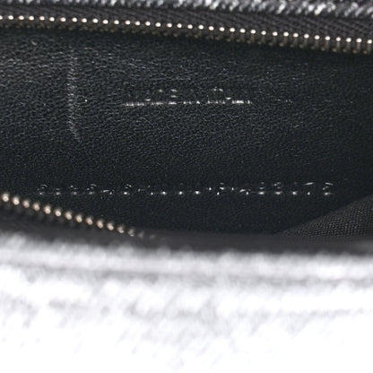 Balenciaga Nappa Denim Printed Small Hourglass Top Handle Bag Black 8 of 11