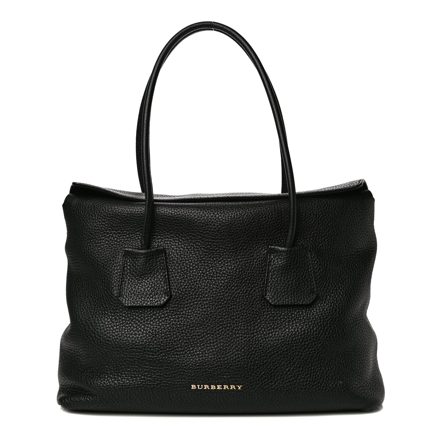 London Grainy Calfskin Medium Baynard Tote Black