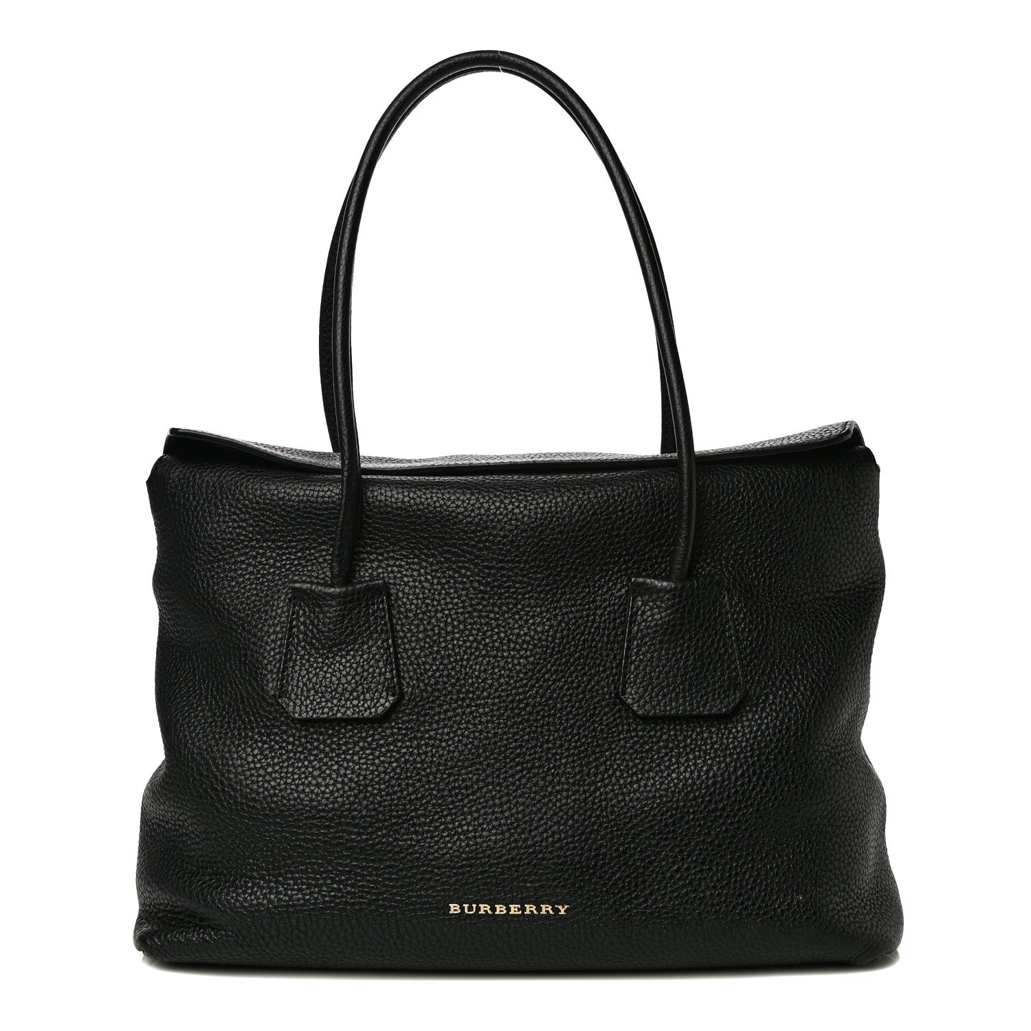 Burberry London Grainy Calfskin Medium Baynard Tote Black 1 of 14