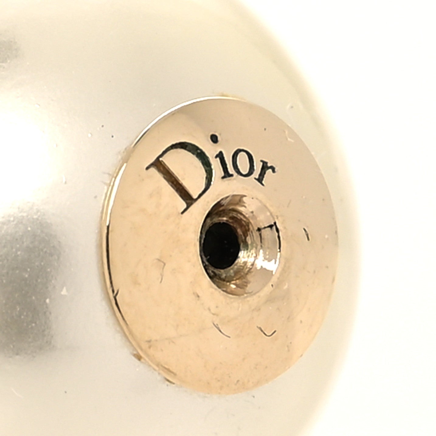 Pearl Mise En Dior Tribal Earrings Gold