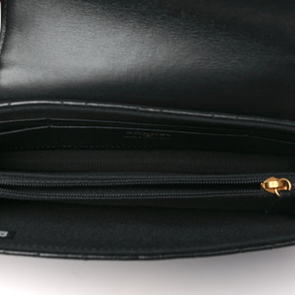Chanel Lambskin Quilted Phone Holder Flap Black 5 of 10