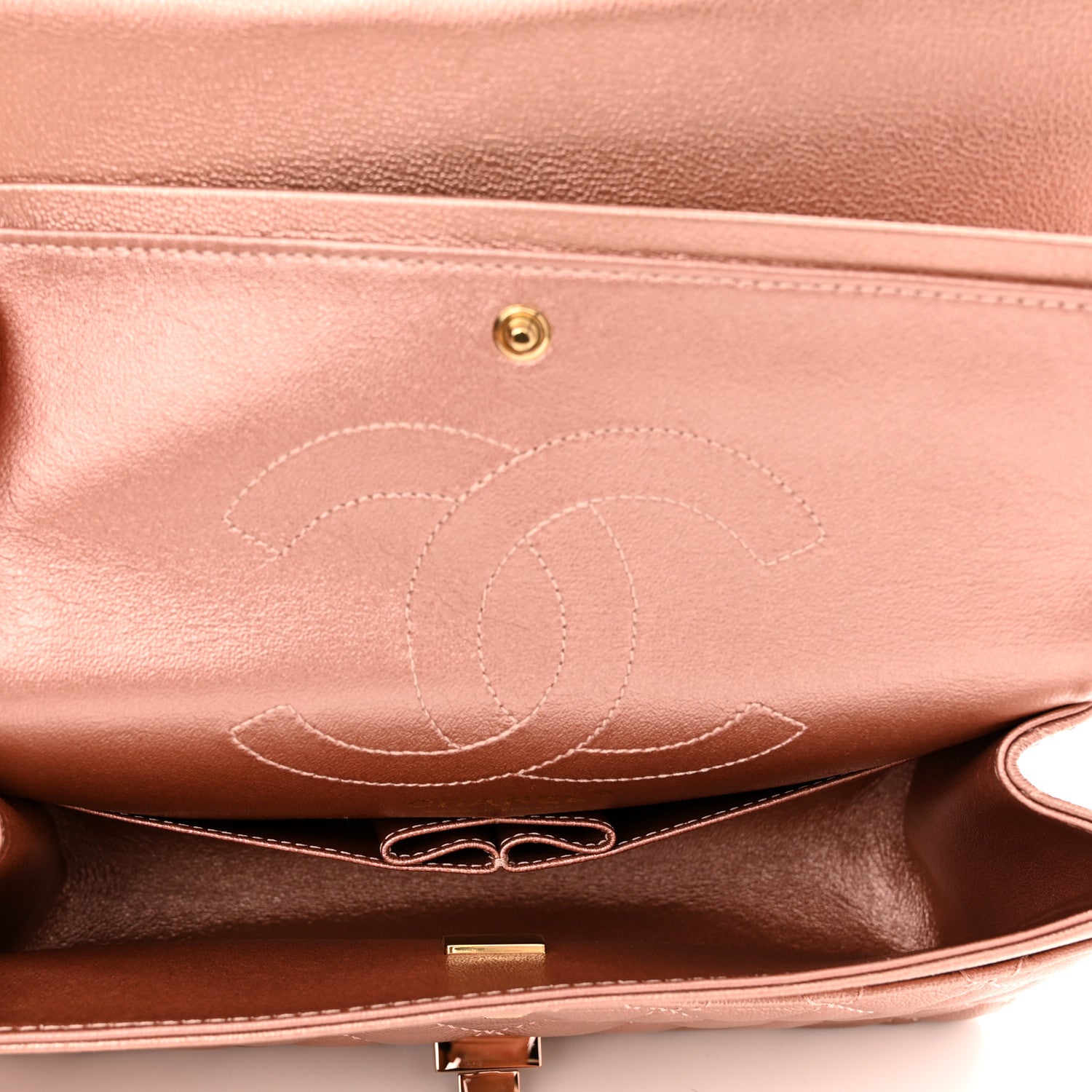 Chanel Metallic Grained Calfskin Quilted 2.55 Reissue 225 Flap Copper Pink 5 of 10