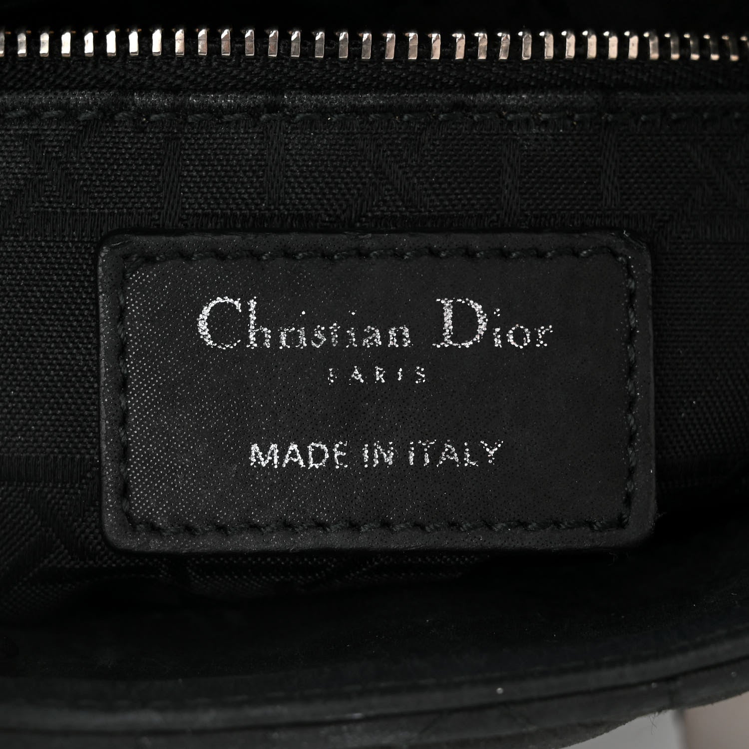 Christian Dior Metallic Calfskin Cannage Mini Lady Dior Black 6 of 11