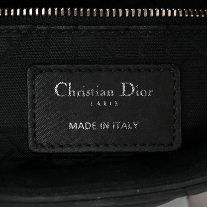 Christian Dior Metallic Calfskin Cannage Mini Lady Dior Black 6 of 11