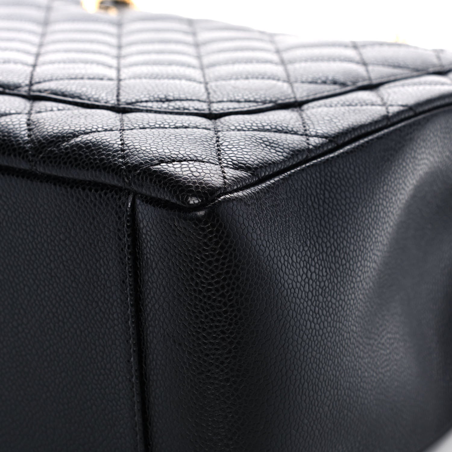 Chanel Caviar Quilted Grand Shopping Tote GST Black 12 of 15