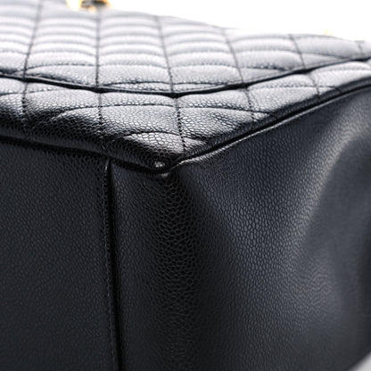 Chanel Caviar Quilted Grand Shopping Tote GST Black 12 of 15