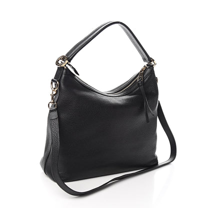 Gucci Pebbled Calfskin Small Miss GG Hobo Black 2 of 9
