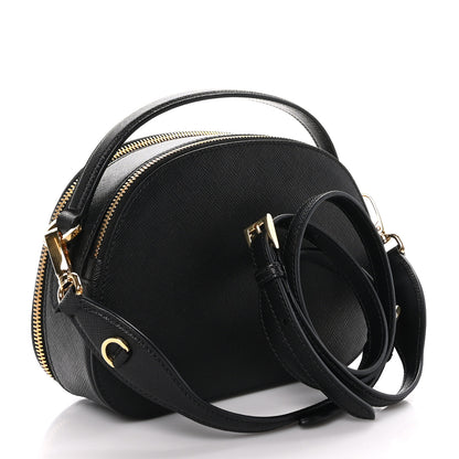 Prada Saffiano Lux Odette Crossbody Black 3 of 9