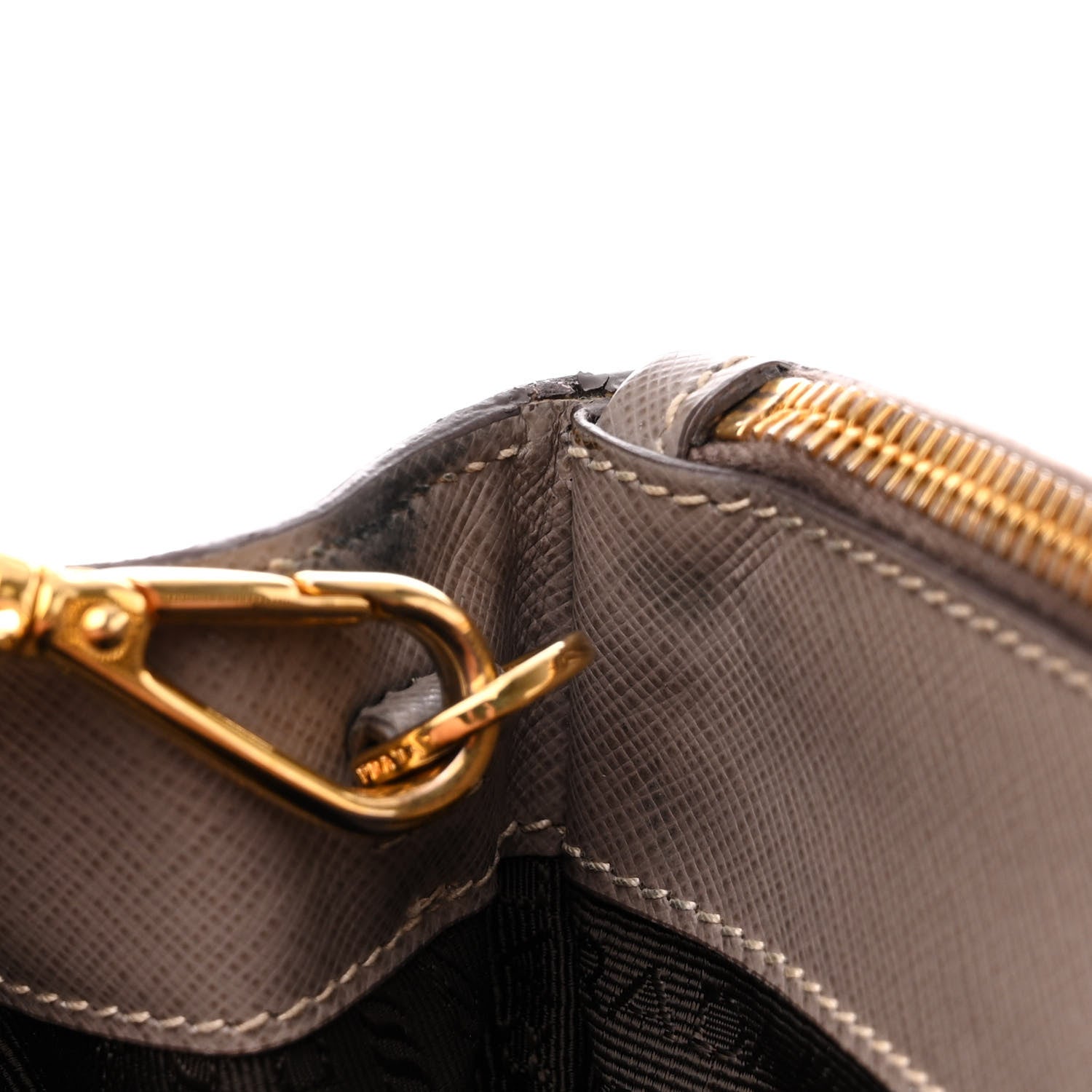 Prada Saffiano Small Galleria Double Zip Tote Argilla 19 of 29