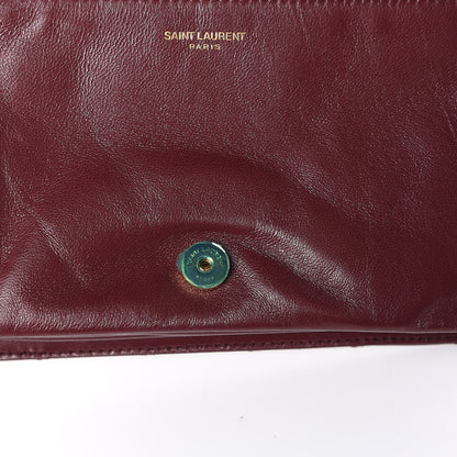 Saint Laurent Lambskin Diamond Quilted Angie Chain Bag Burgundy 11 of 13