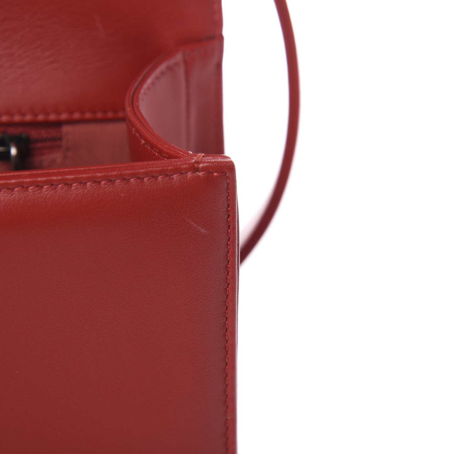 Calfskin Quilted New Medium Boy Flap Red