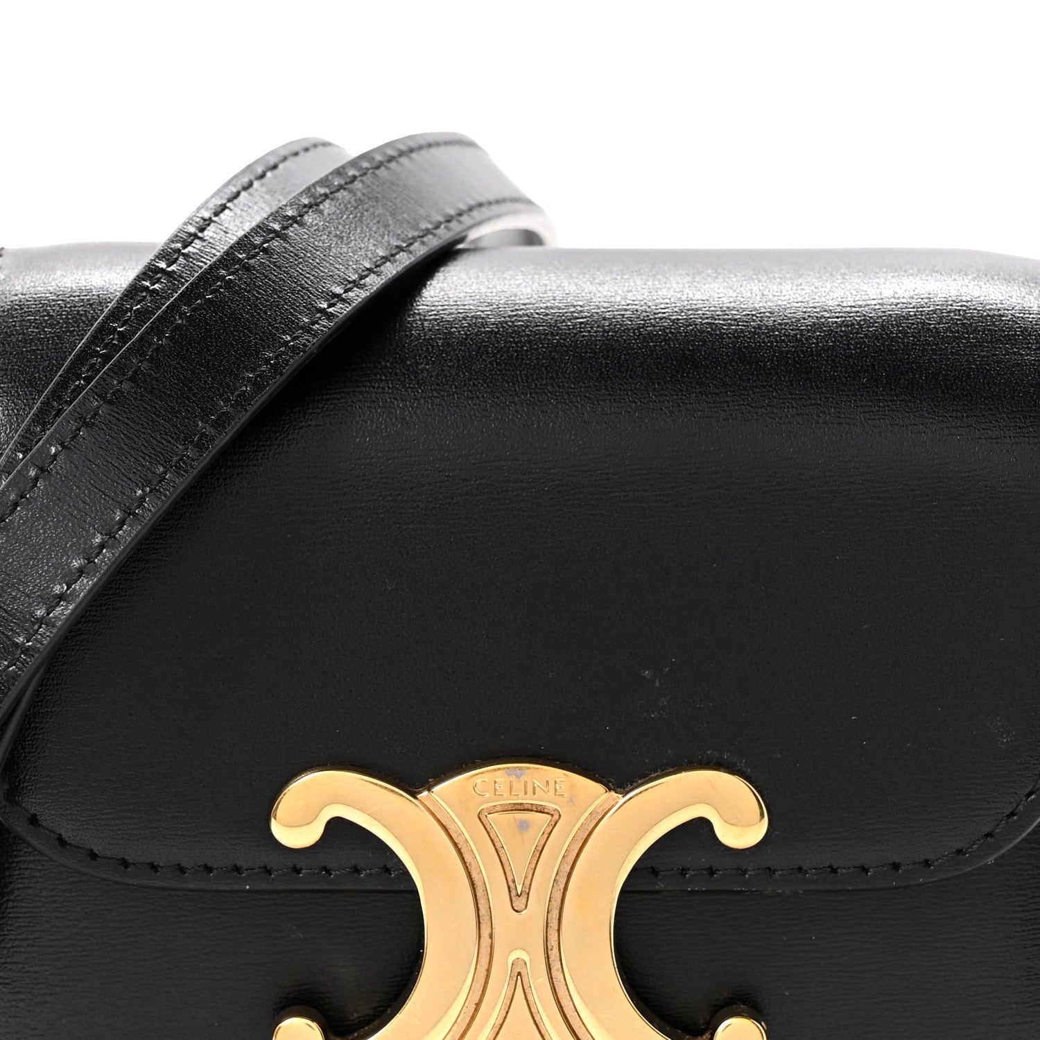 Celine Shiny Calfskin Mini Claude Black 9 of 16