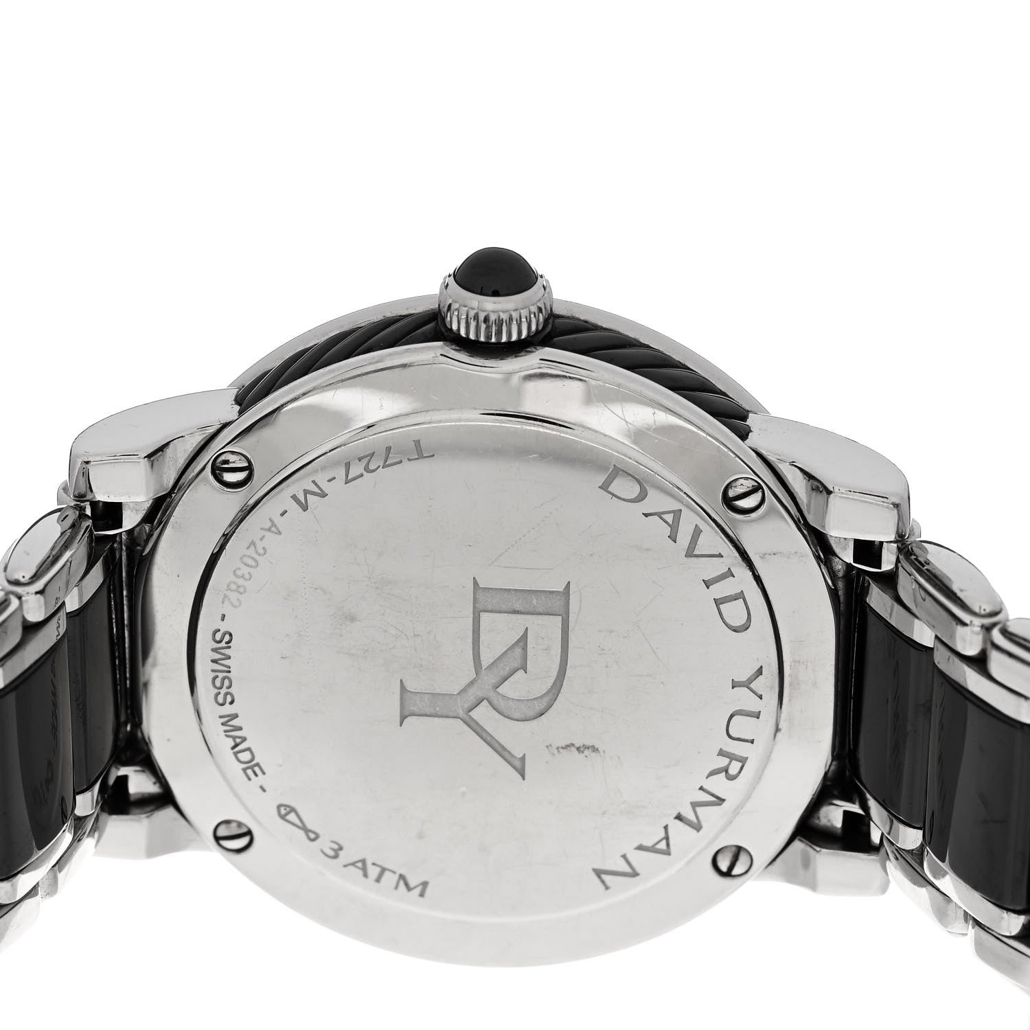 David Yurman Stainless Steel Ceramic Diamond 38mm Classic Quartz Watch Black 4 of 4