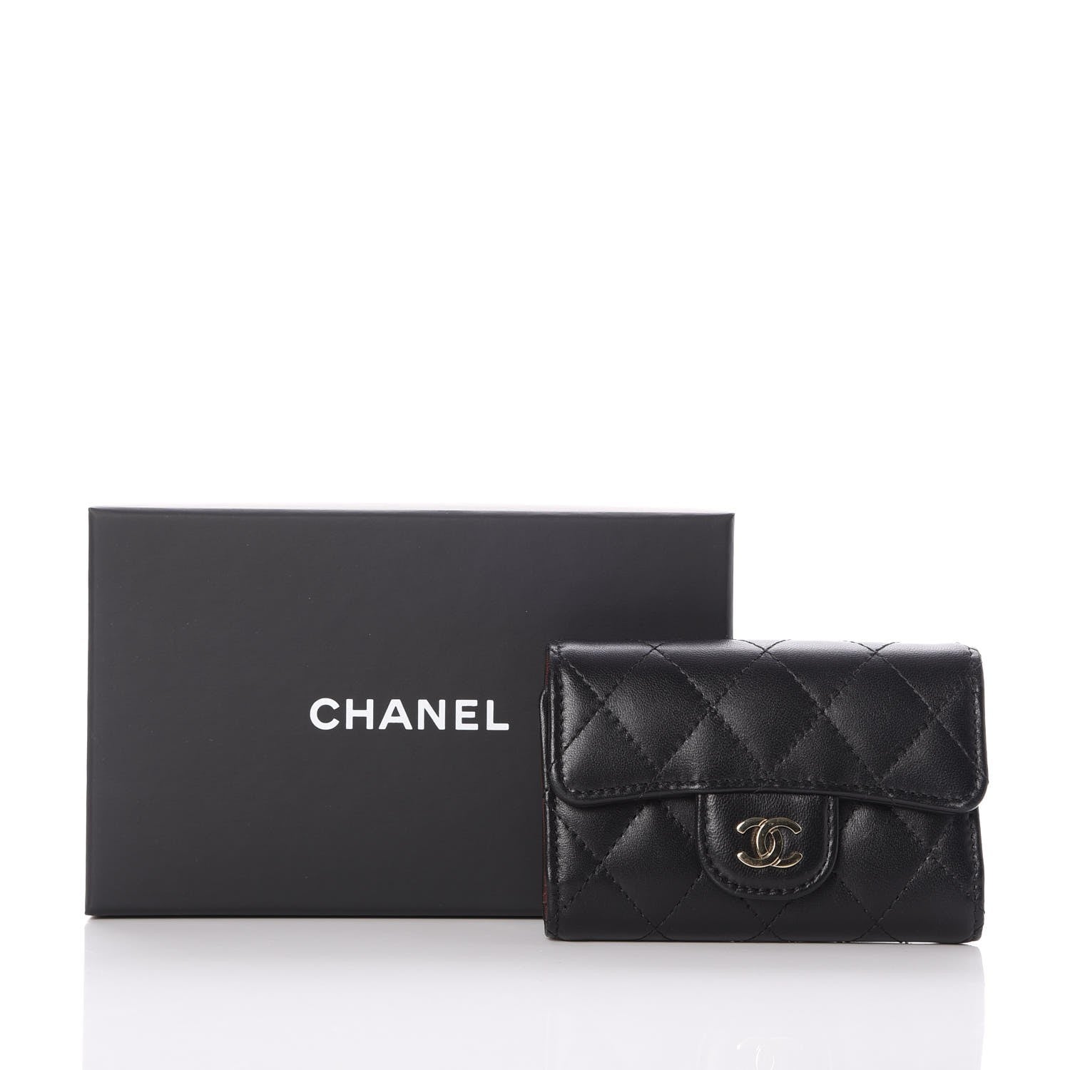 Chanel Lambskin Quilted 4 Key Holder Black 9 of 9