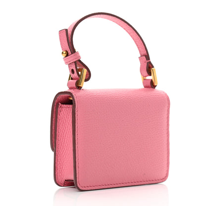 Valentino Garavani Grainy Calfskin Mini VSling Shoulder Bag Flamingo Pink 3 of 12