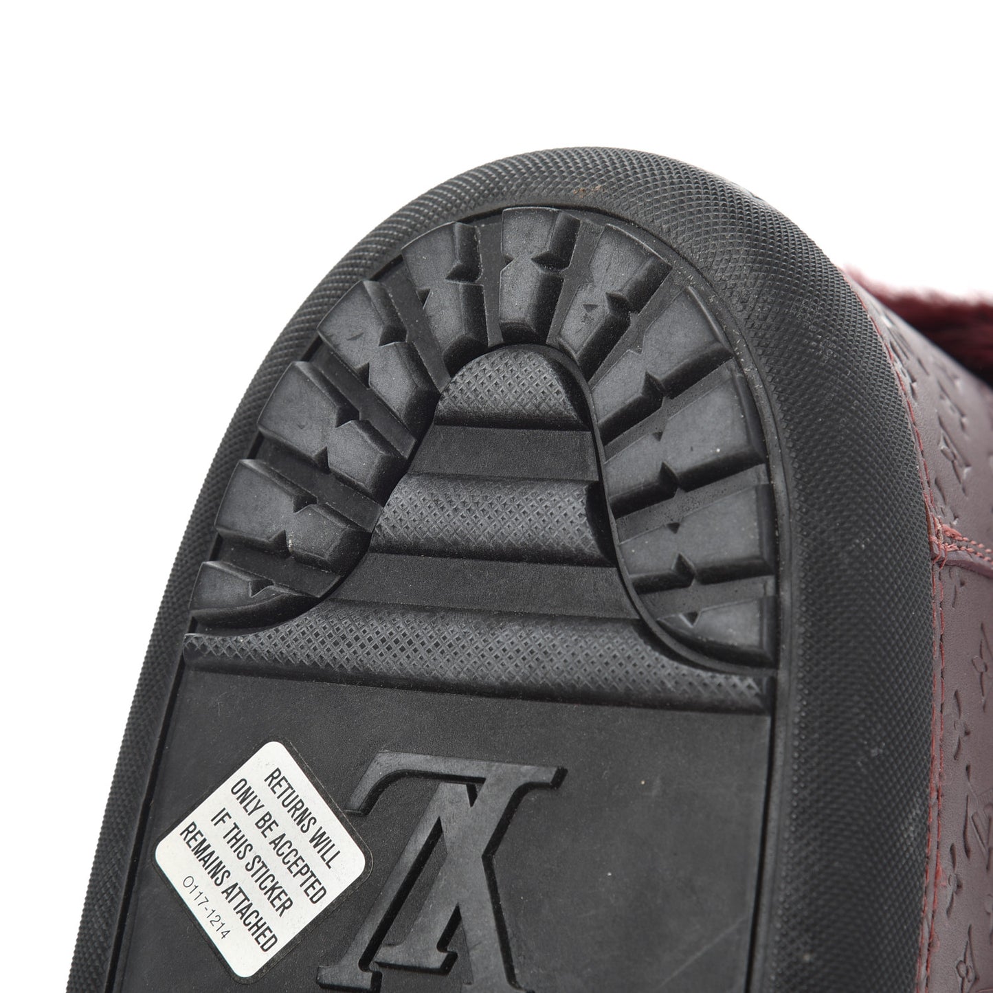 Beaver Calfskin Monogram Off Piste Flat Half Boots 38 Red