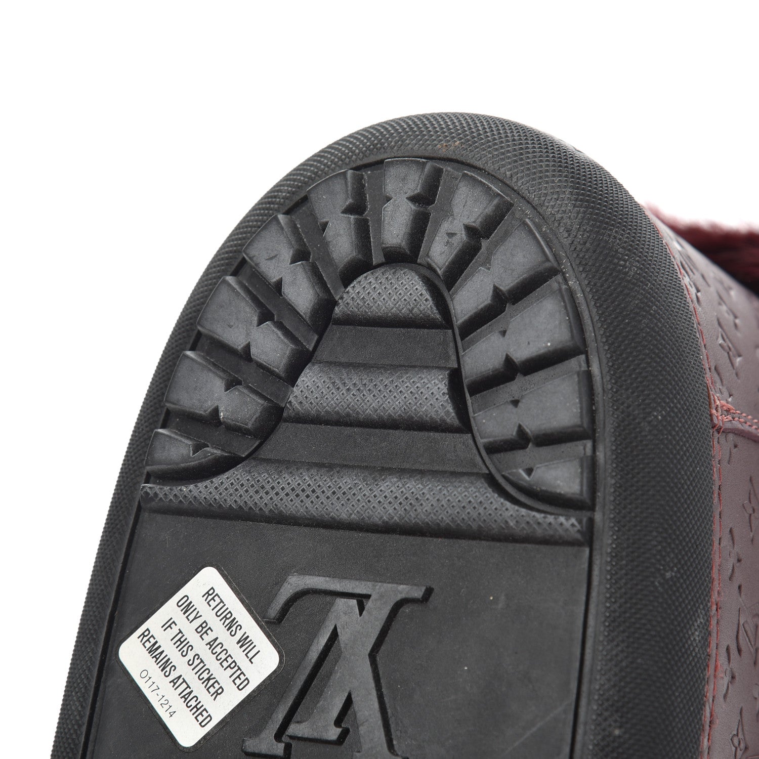 Louis Vuitton Beaver Calfskin Monogram Off Piste Flat Half Boots 38 Red 11 of 16