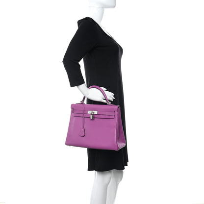 Hermes Epsom Kelly Retourne 32 Cyclamen 2 of 10