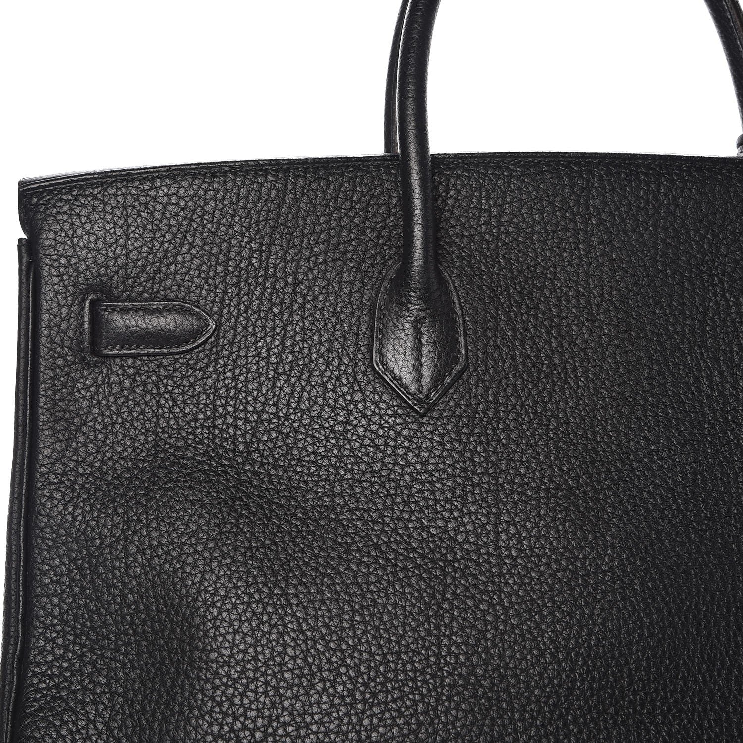 Hermes Taurillon Clemence Birkin 40 Black 28 of 36