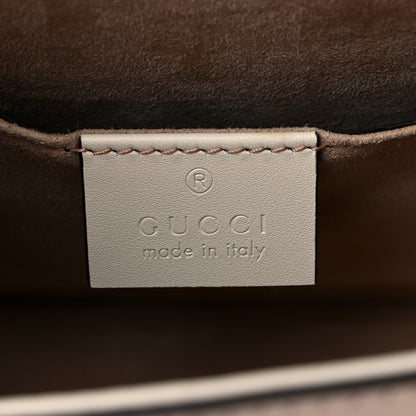 Gucci Calfskin Mini Sylvie Top Handle Bag White 6 of 11
