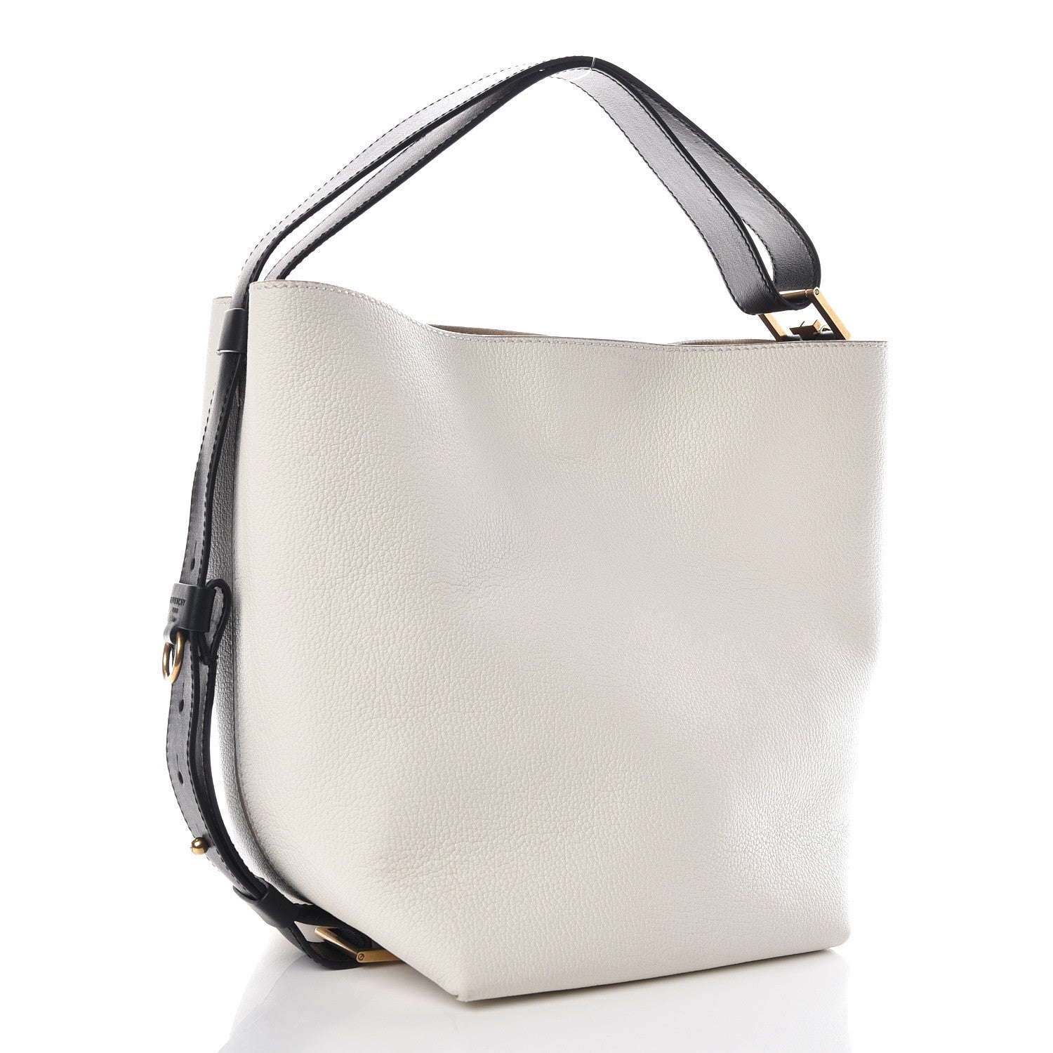 Givenchy Grained Calfskin Medium GV Bucket Bag White 3 of 8