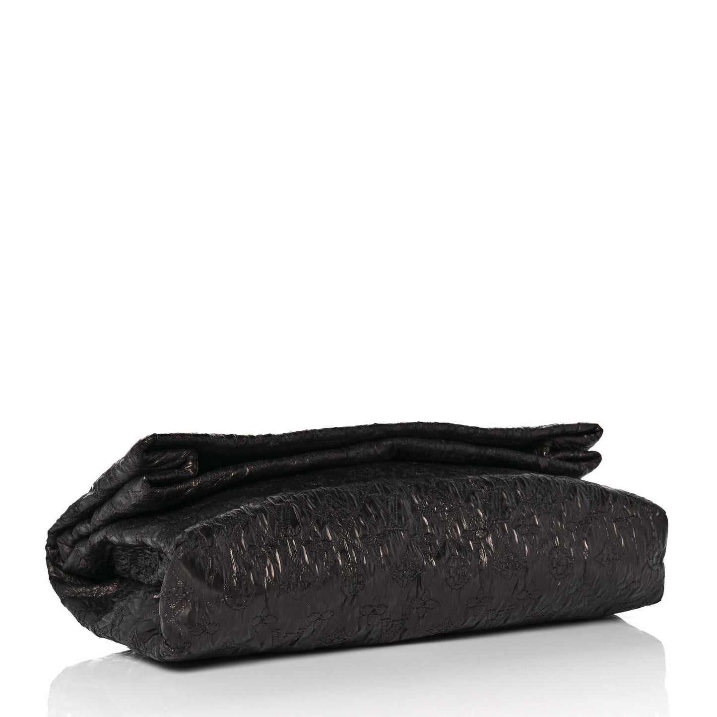 Jacquard Quilted Monogram Limelight Clutch GM Black