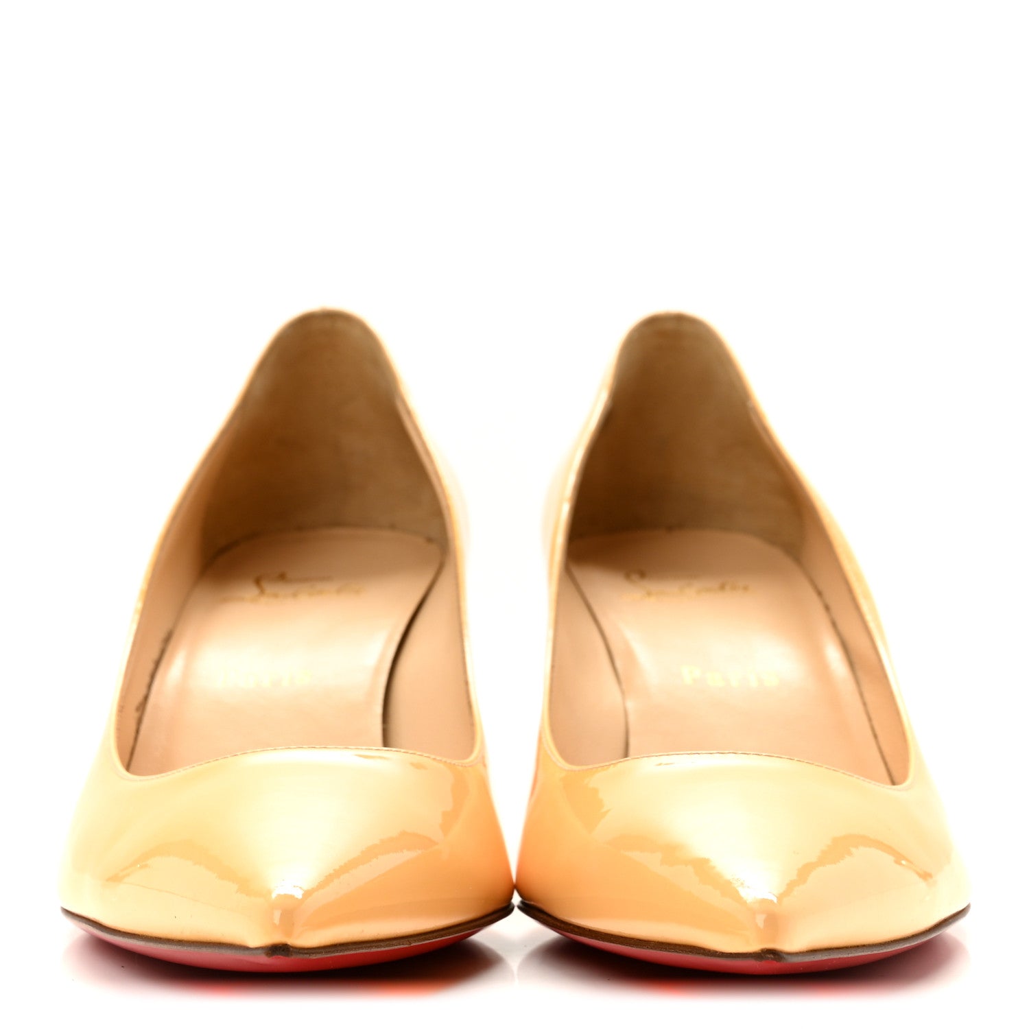 Christian Louboutin Patent Pigalle Follies 55 Pumps 39 Poudre 2 of 8