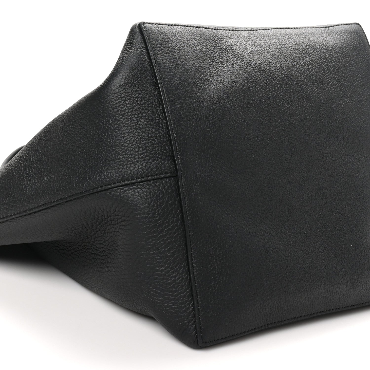 The Row Grained Calfskin Park Tote Three Black 9 of 10