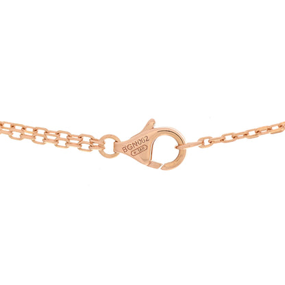 Cartier 18K Pink Gold 2 Diamond LOVE Necklace 5 of 6
